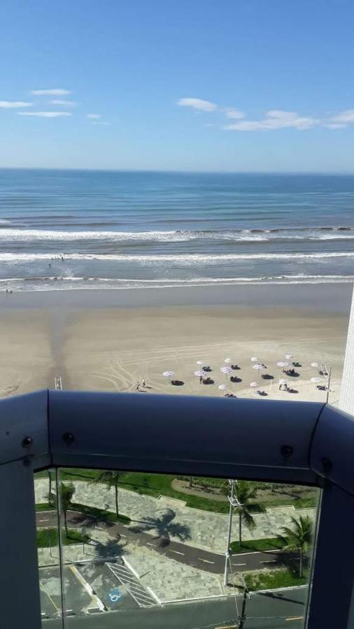 Belo Apartamento Com Vistas Para O Mar - Pe Na Areia - Churrasqueira Na Varanda Praia Grande  Buitenkant foto
