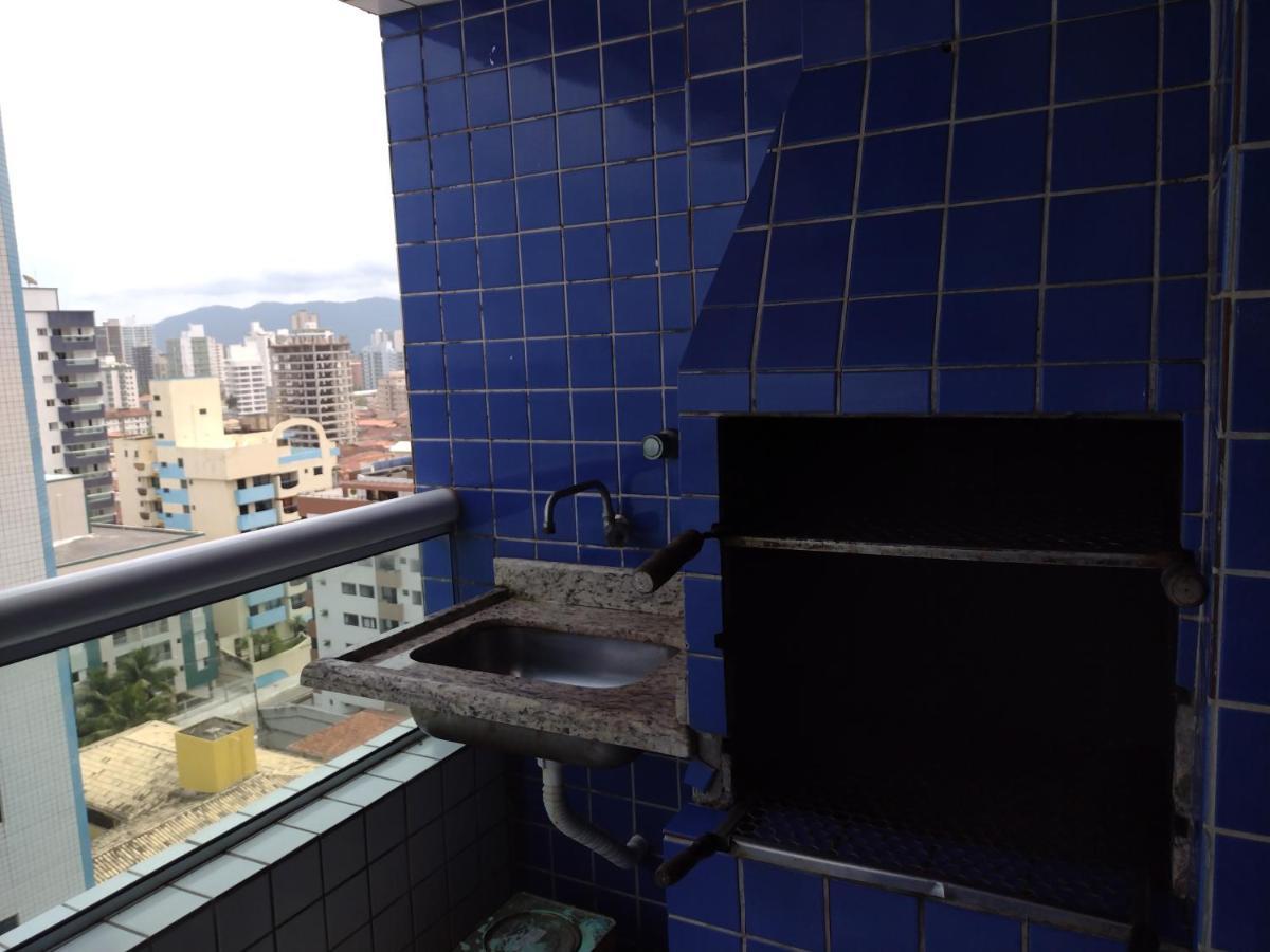 Belo Apartamento Com Vistas Para O Mar - Pe Na Areia - Churrasqueira Na Varanda Praia Grande  Buitenkant foto