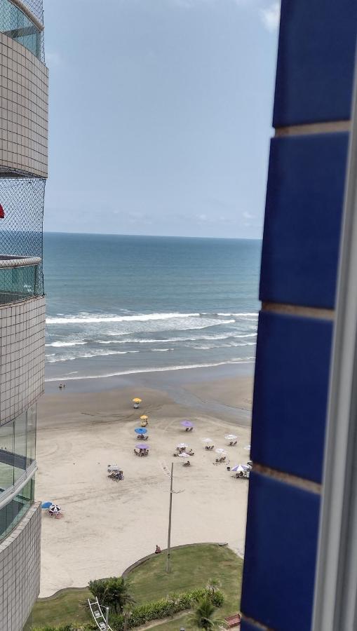 Belo Apartamento Com Vistas Para O Mar - Pe Na Areia - Churrasqueira Na Varanda Praia Grande  Buitenkant foto