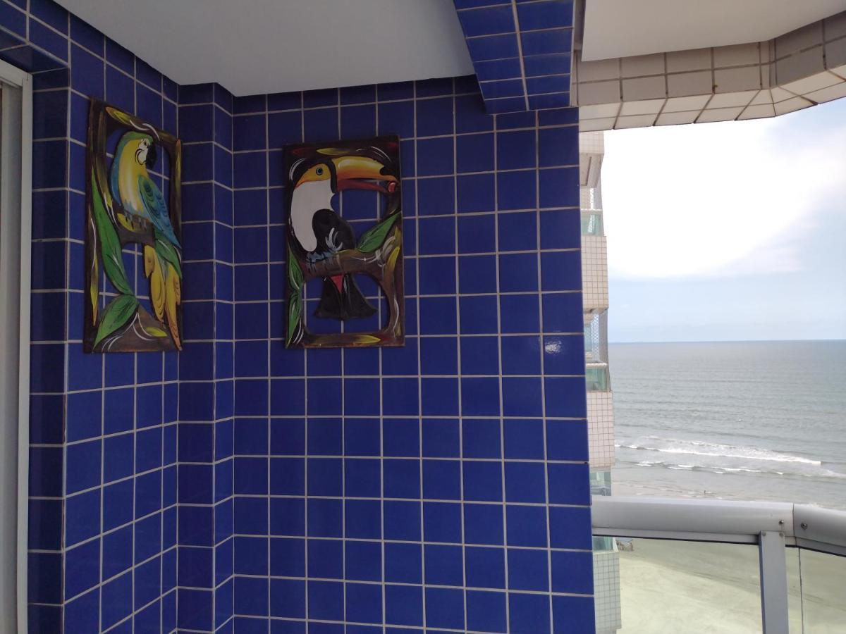 Belo Apartamento Com Vistas Para O Mar - Pe Na Areia - Churrasqueira Na Varanda Praia Grande  Buitenkant foto